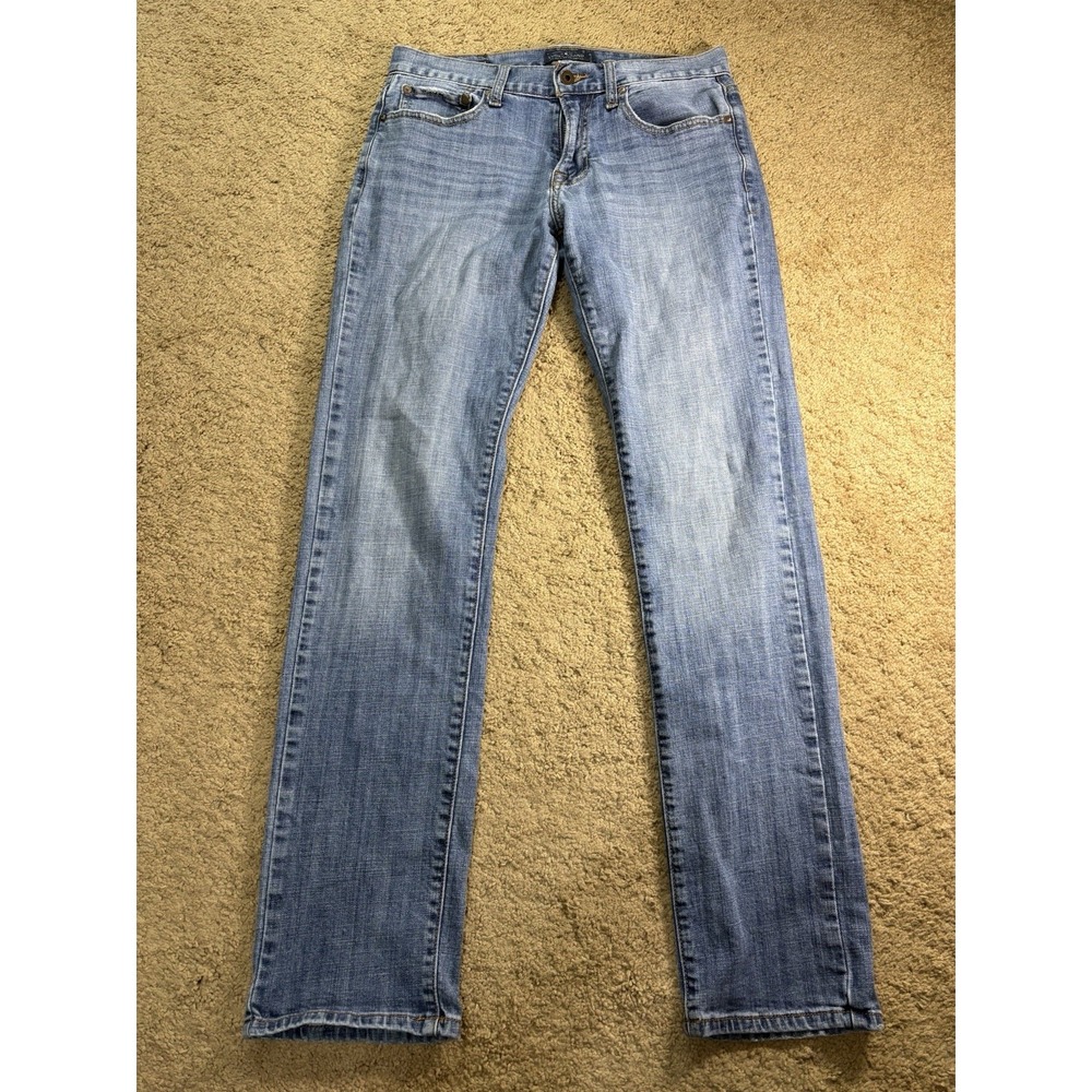 Lucky Brand 221 Original Straight Jeans Men 30x34 Blue Denim Low Rise Preppy